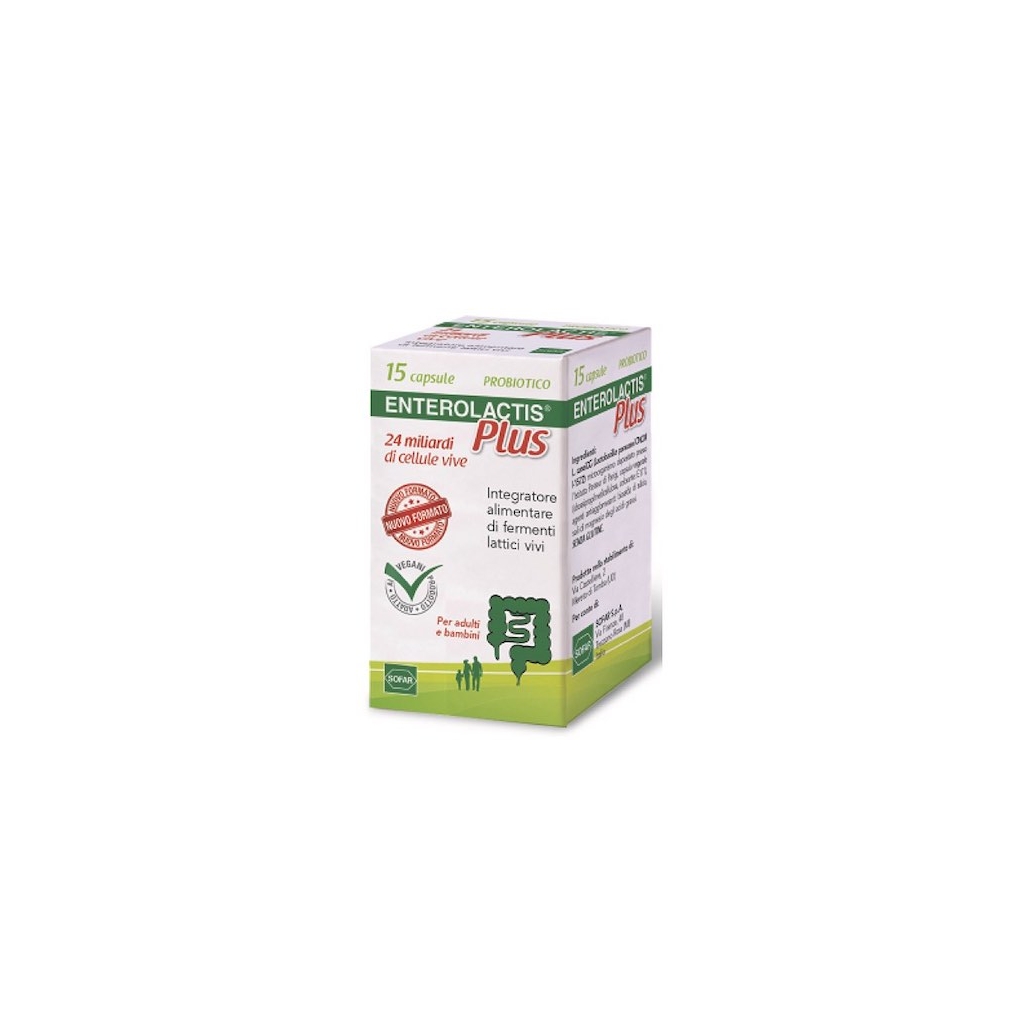 integratore alimentare fermenti lattici Enterolactis Plus 15 capsule