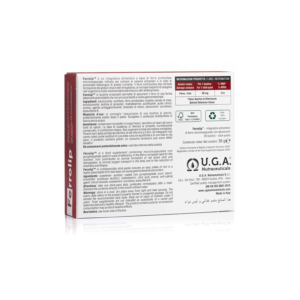 integratore ferro ferrolip bustine retro