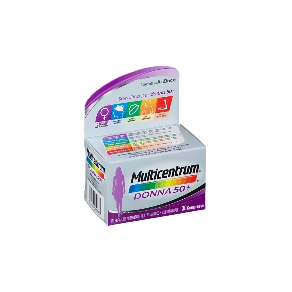 Multicentrum Donna 50+ 30 Compresse integratore menopausa