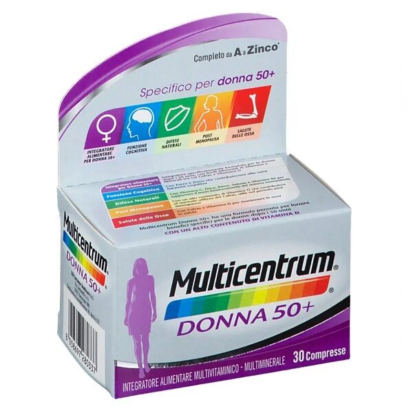 Multicentrum Donna 50+ 30 Compresse integratore menopausa