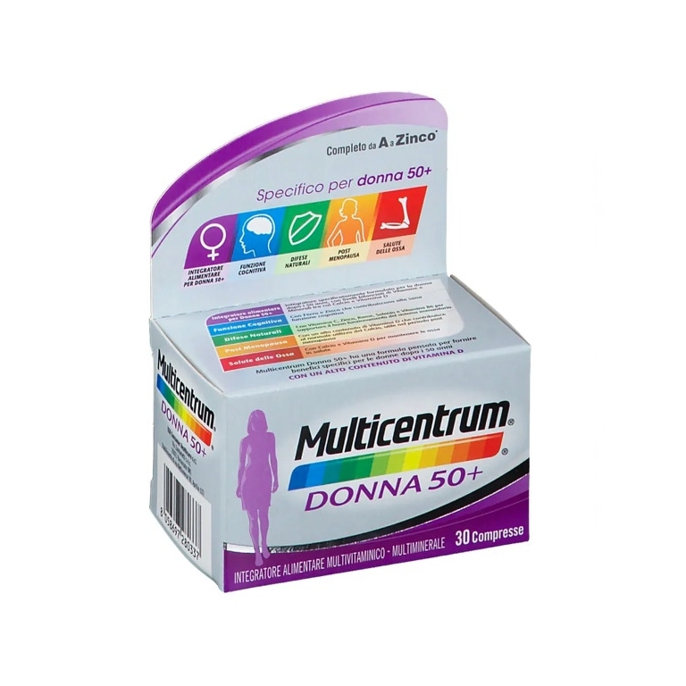 Multicentrum Donna 50+ 30 Compresse integratore menopausa