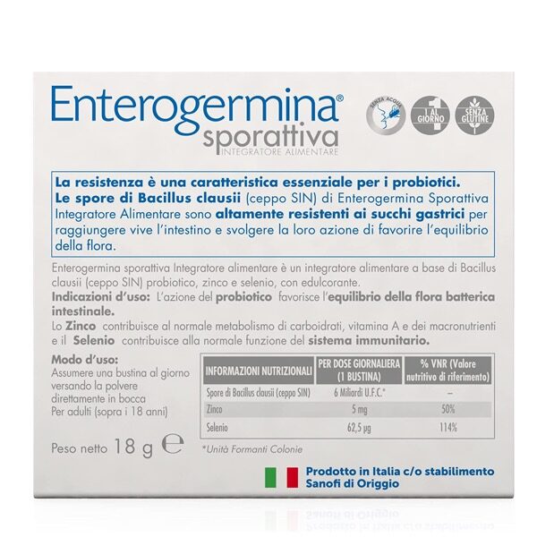 enterogermin sporattiva integratore probiotici retro