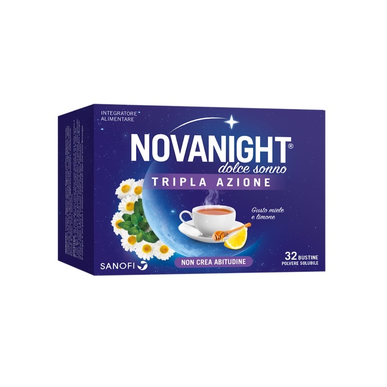 novanight dolce sonno tripla azione integratore tisana per dormire