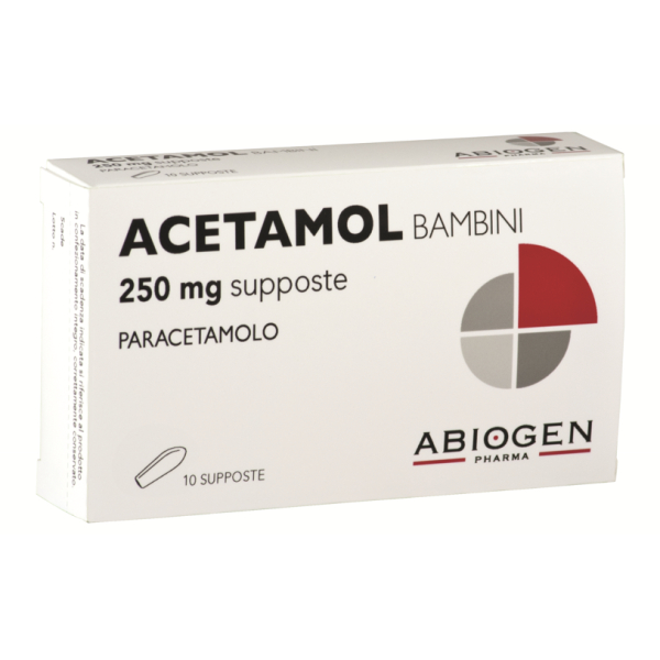 Acetamol BB 10 supposte 250 mg