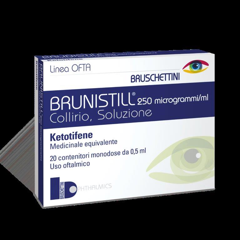 brunistillcoll20fl-05ml0025 Brunistill Collirio 0,025% 20 flaconcini da 0,5 ml - immagine 1