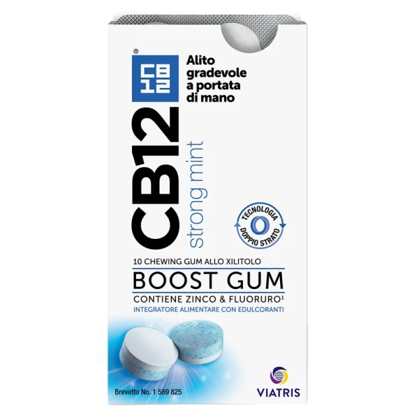 CB12 Boost 10 Chewing-gum Zinco e Fluoruro