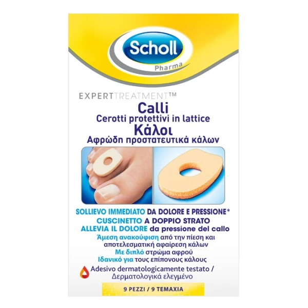 Scholl 9 Cerotti protettivi per calli in lattice