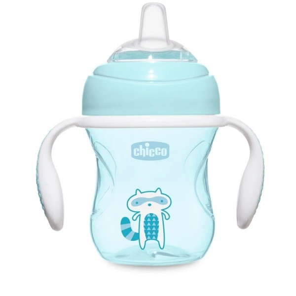 Chicco Tazza Transition Azzurra 4 Mesi+ 200 ml