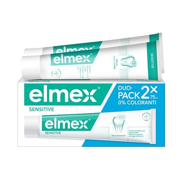 Elmex Sensitive Dentifricio Bitubo 2 x 75 ml