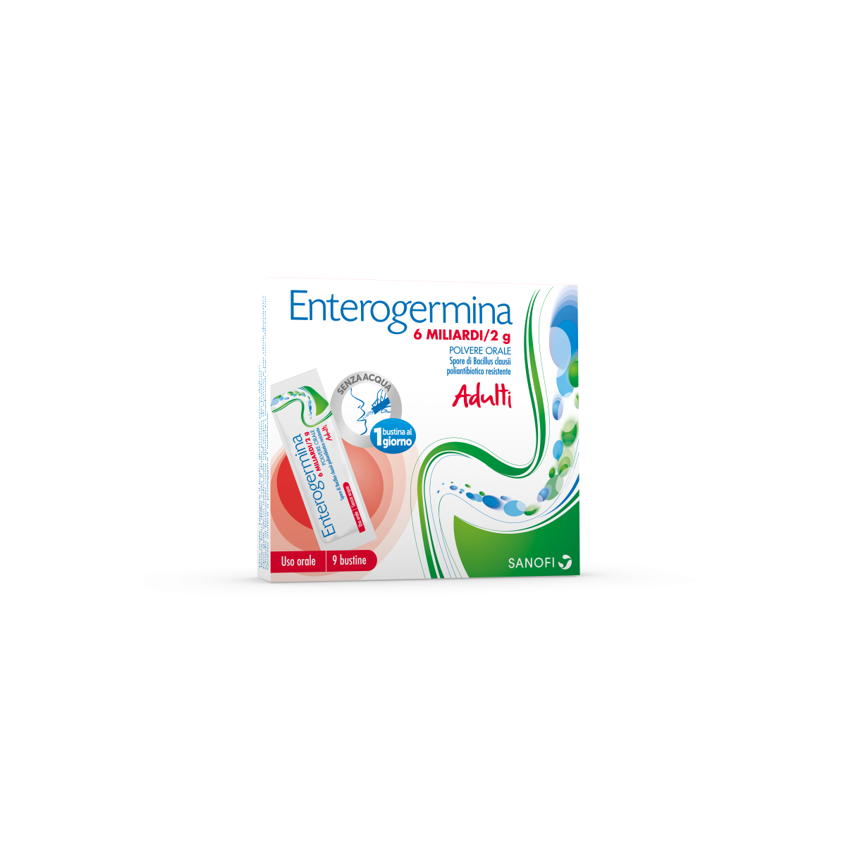 enterogerminaos-9bs-6mld-2g-1 Enterogermina 6 Miliardi 5 ml 10 flaconcini - immagine 1