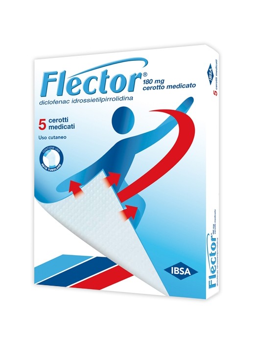 flector5cer-medic-180mg Flector 5 cerotti medicati 180 mg - immagine 1