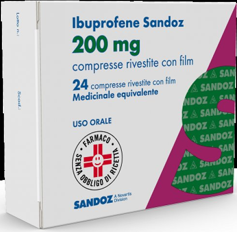 ibuprofene-san24cpr-riv-200mg Ibuprofene SAN 200 mg 24 Compresse Rivestite - immagine 1