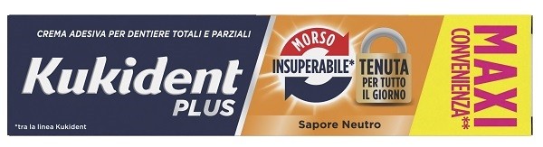 kukident-plus-morso-insuperab Kukident Plus Doppia Azione 65 g - immagine 1