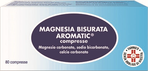 magnesia-bisurata-arom80cpr Magnesia Bisurata Aromatizzata 80 Compresse - immagine 1