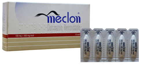 meclon10-ovuli-vag-100500mg Meclon 10 Ovuli Vaginali 100 mg + 500 mg - immagine 1