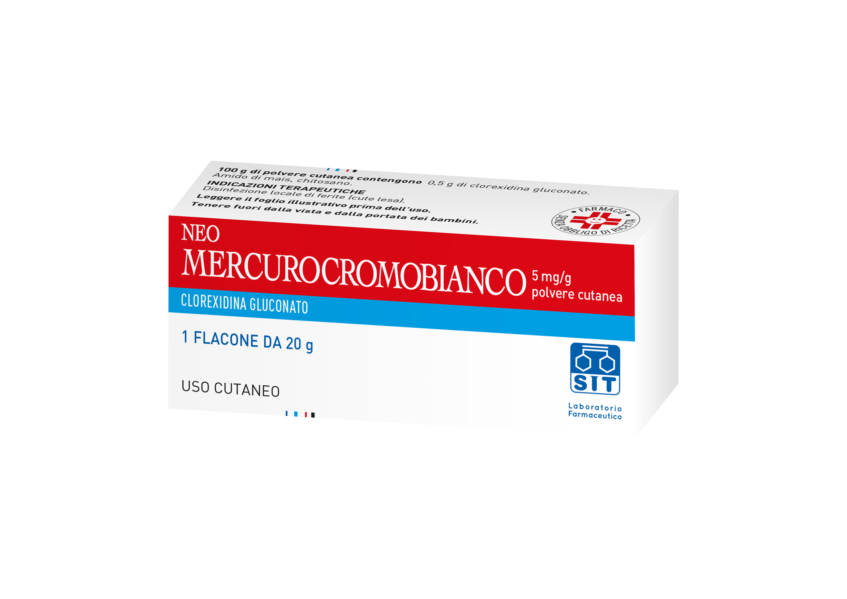 neomercurocromo-biancopolv20g Neomercurocromo Bianco Polvere 20 g - immagine 1