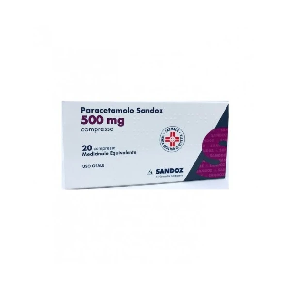 Paracetamolo Sandoz 500 mg 20 compresse