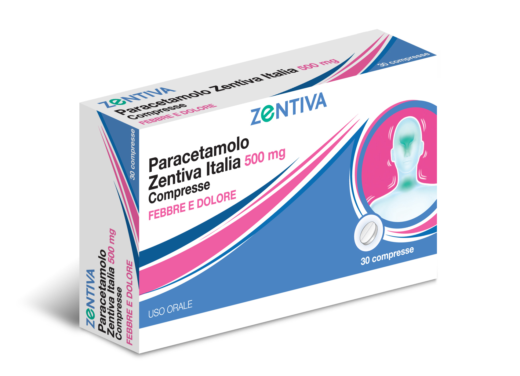 paracetamolo-zen30cpr-500mg Paracetamolo Zen 500 mg 30 compresse - immagine 1