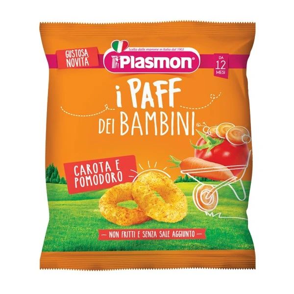 Plasmon Dry Snack Paff Carota Pomodoro 15 g