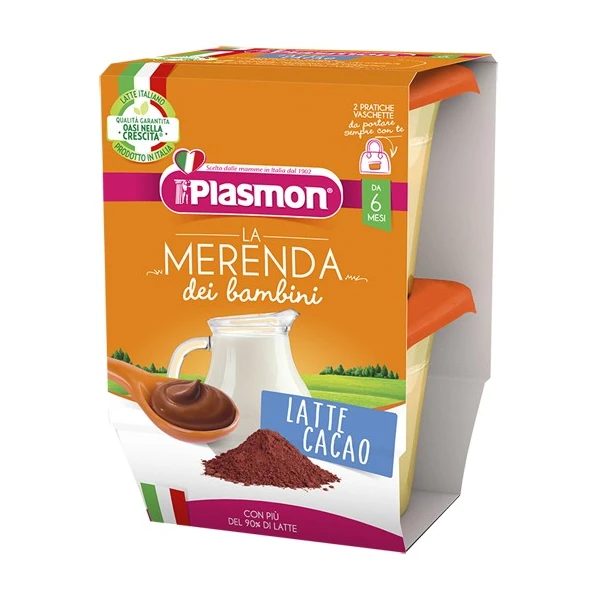 Plasmon La Merenda dei Bambini Latte Cacao 2 x 120 g