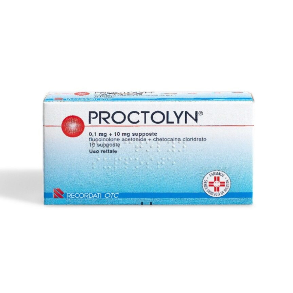 Proctolyn 10 Supposte 0,1 mg + 10 mg
