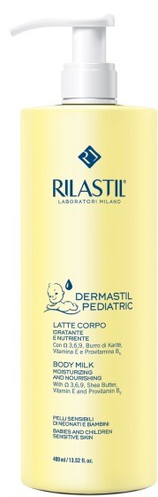 rilastil-derm-pediatric-latte-corpo-idratante-nutriente-400-ml Rilastil Dermastil Pediatric Latte Corpo Idratante Nutriente 400 ml - immagine 1