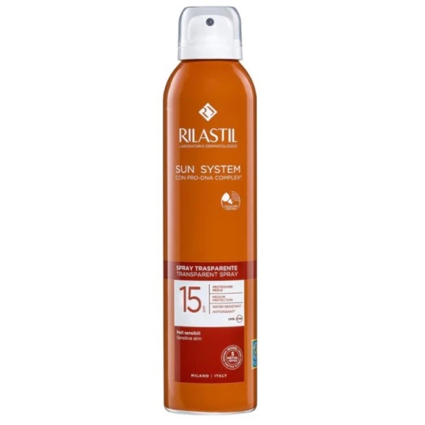 Rilastil Sun System Transparent Spray SPF 15 – 200 ml