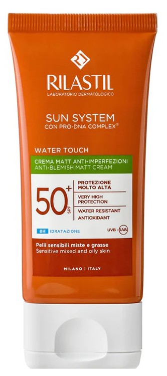 rilastil-sun-system-water-touch-fluido-spf50-50-ml-nuova-formulazione Rilastil Sun System Water Touch Fluido SPF 50+ 50 ml - immagine 1