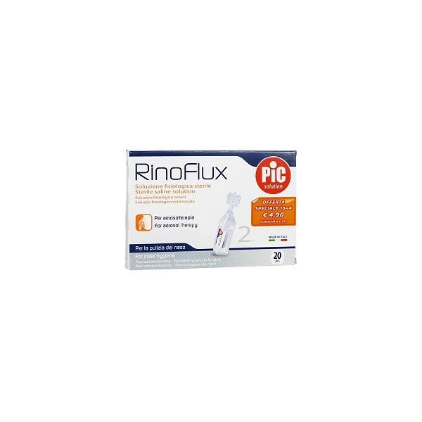 Rinoflux soluzione fisiologica 20 fiale 2 ml
