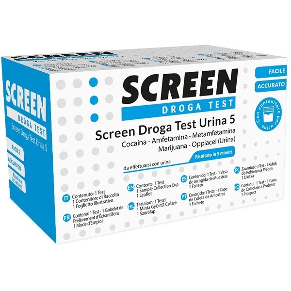 Screen Droga Test Urina 5DROGH – Test antidroga con contenitore urina