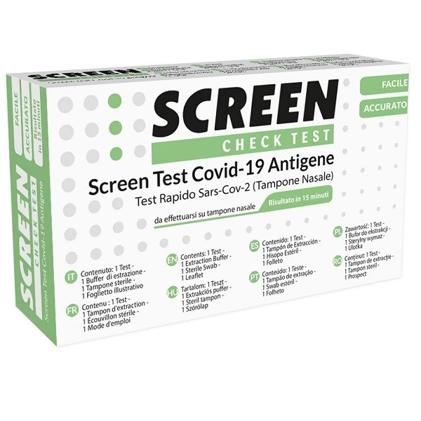 Screen Test antigenico rapido COVID-19 tampone nasale