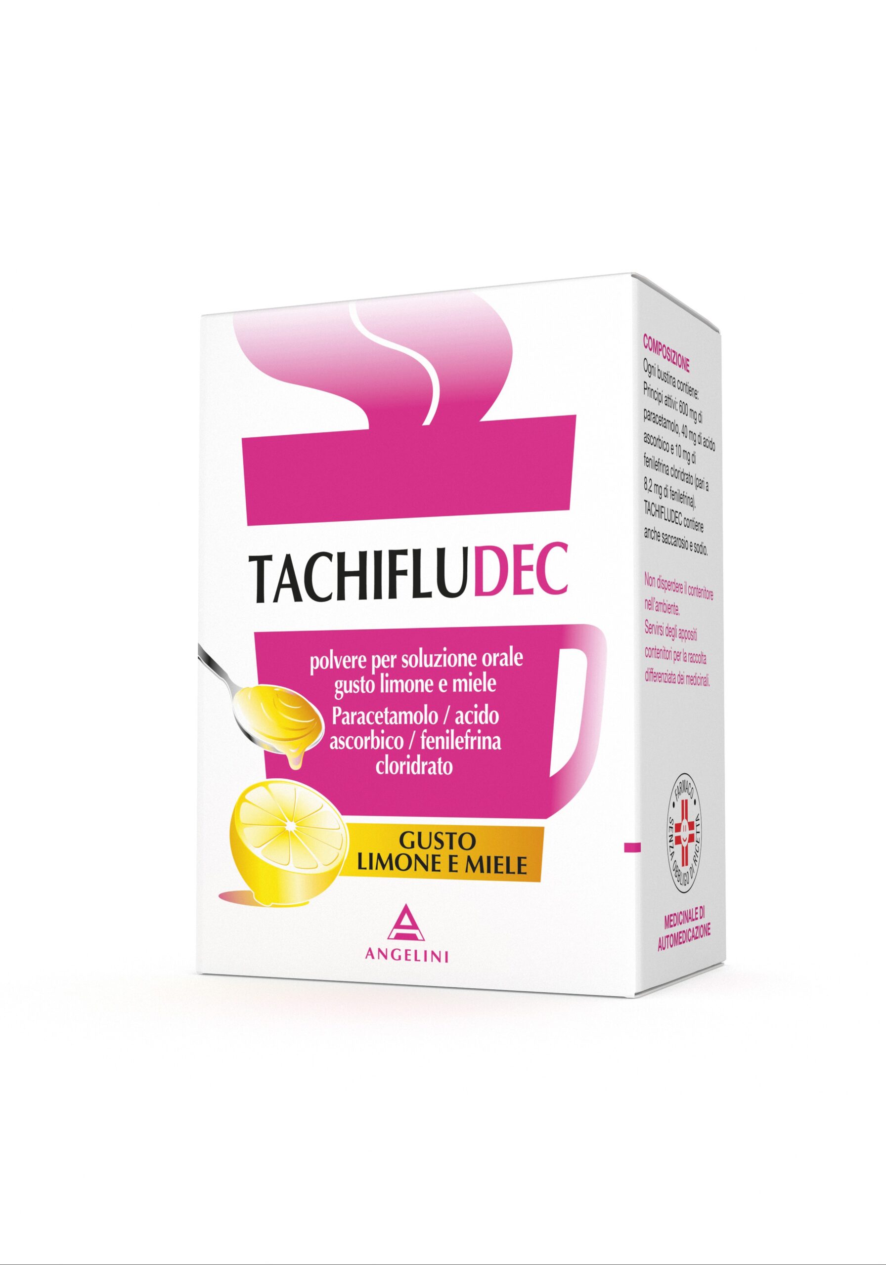 tachifludec16bust-limone-miel Tachifludec Limone e Miele 16 bustine - immagine 1