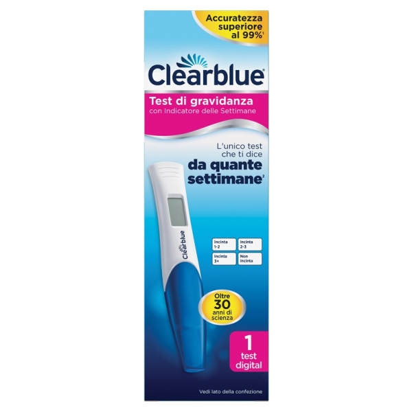 Test di gravidanza Clearblue con indicatore delle settimane