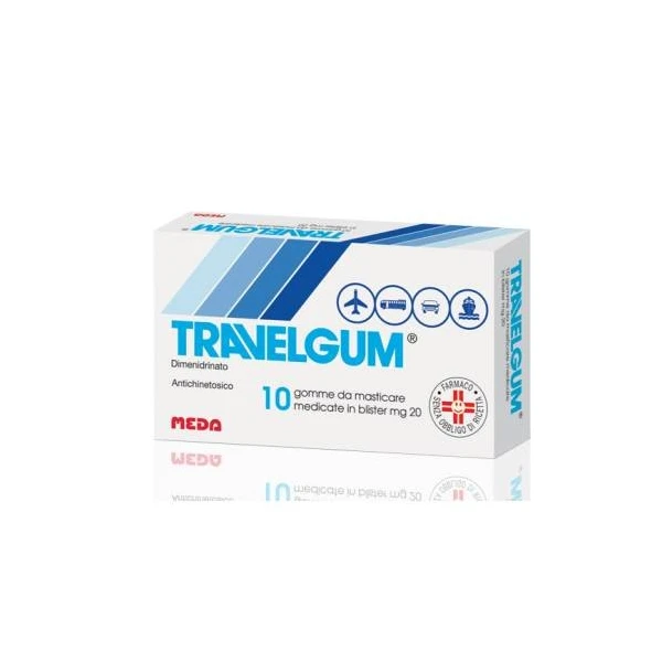Travelgum 10 gomme masticabili 20 mg