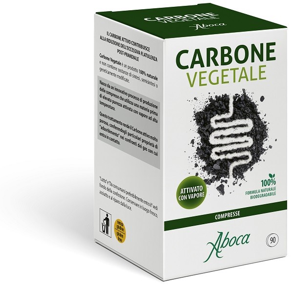 carbone-vegetale-90-compresse Carbone vegetale 90 compresse - immagine 1