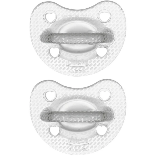 Chicco 2 Gommotti Silicone Crystal 6-16 mesi