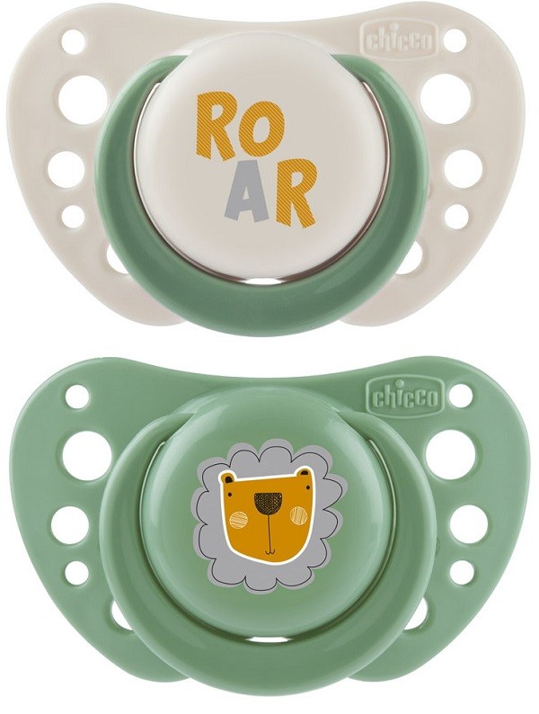 chicco-succhietti-air-verde-silicone-2-6-mesi-2-pezzi Chicco 2 Succhietti Air Verde in silicone 2-6 mesi - immagine 1