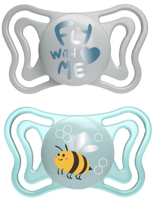 chicco-succhietto-light-azzurro-silicone-2-6m-2-pezzi Chicco 2 succhietti Light azzurro in silicone 2-6 mesi - immagine 1