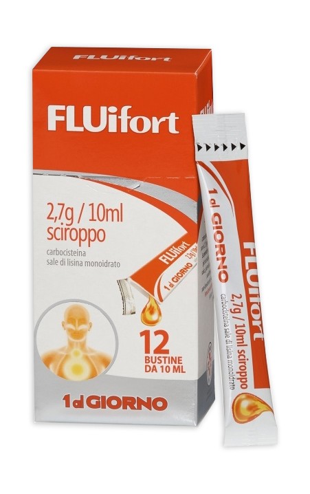fluifortscir-12bust-27g-10ml Fluifort Sciroppo 12 bustine 2,7 g/10 ml - immagine 1