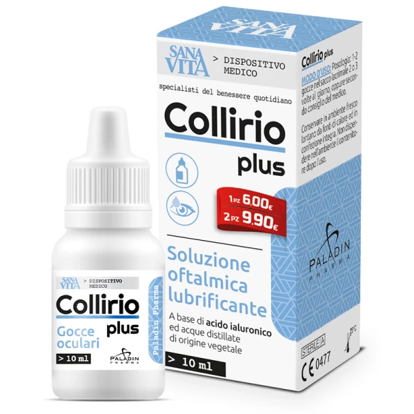 Gocce oculari Sanavita Collirio Plus 10 ml