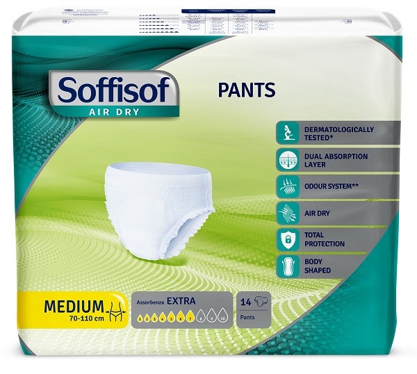 pannolone-soffisof-air-dry-pants-extra-m-14-pezzi Soffisof Air Dry Pants Extra M 14 Pannoloni - immagine 1