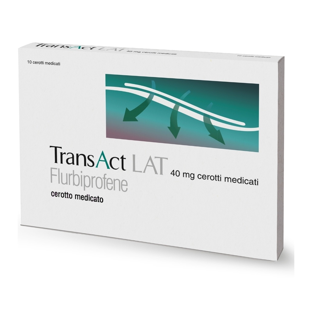 Transact Lat 10 cerotti medicati 40 mg