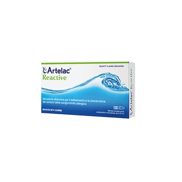 Artelac Reactive Soluzione Oftalmica Monodose 20 unità da 0,5 ml