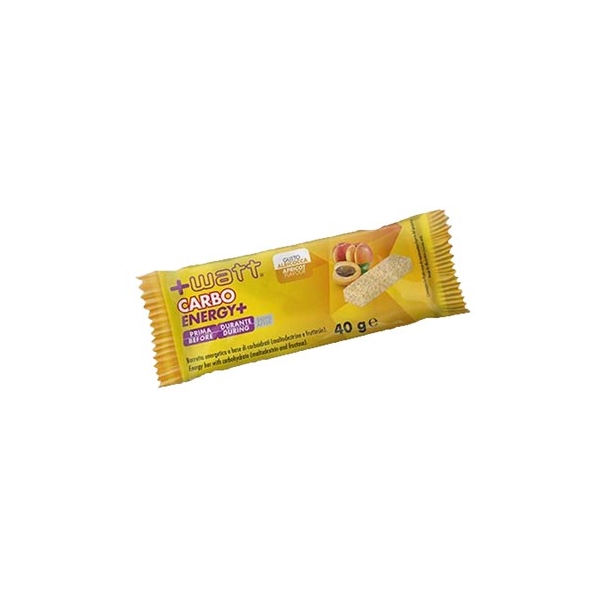 Carbo+ Barretta Energetica Albicocca 40 g +Watt